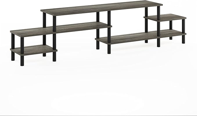 Furinno Turn-N-Tube Grand Stand for TV up, 78 Inch, French Oak
