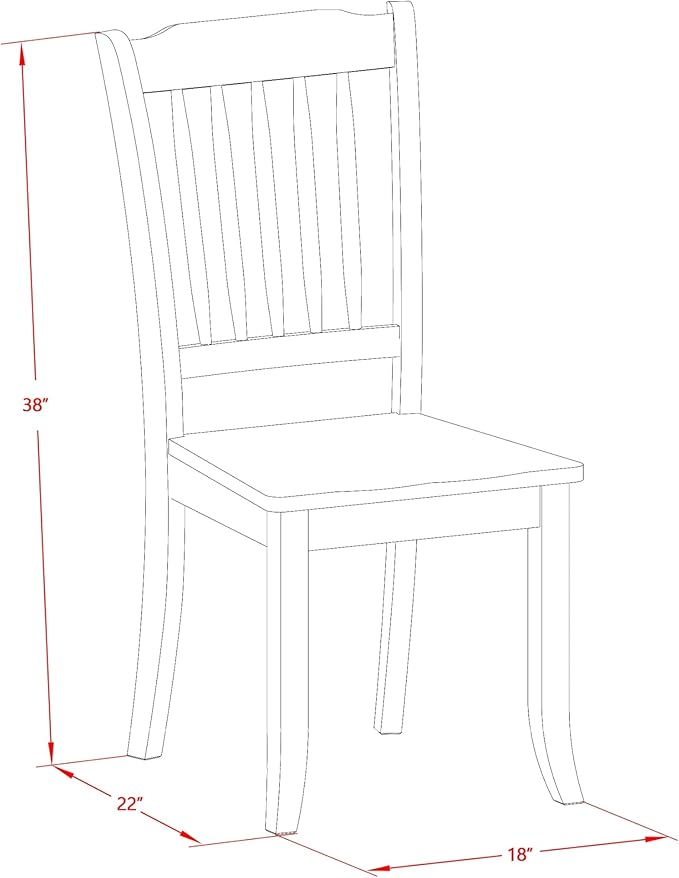 East West Furniture AMDA3-LWH-W 3 Piece Dinette Set for Small Spaces Contains a Round Kitchen Table with Pedestal and 2 Dining Chairs, 36x36 Inch, Linen White