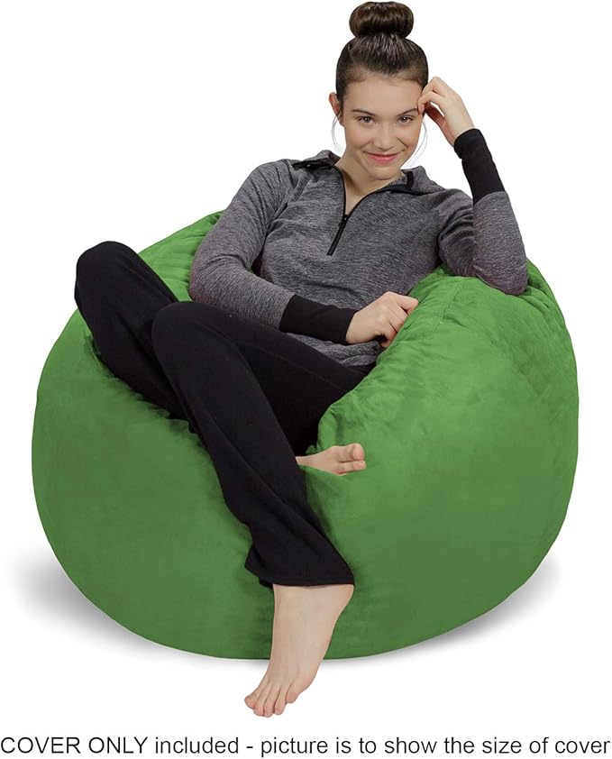 Sofa Sack Bean Bag Chair Cover, 3 Foot, Lime