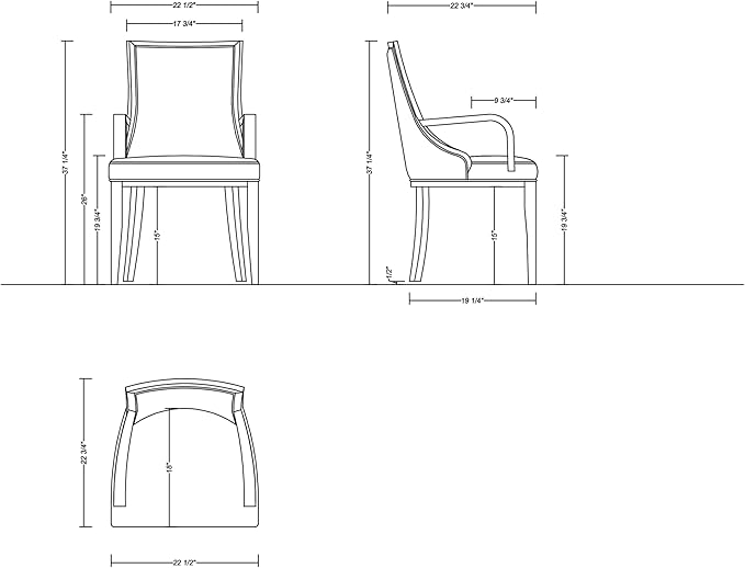 Manhattan Comfort Grand Faux Leather Dining Chair with Arms, Padded Wingback Seat, Fine Rectangular Stitching and Solid Wood Frame, Set of 1, Light Grey