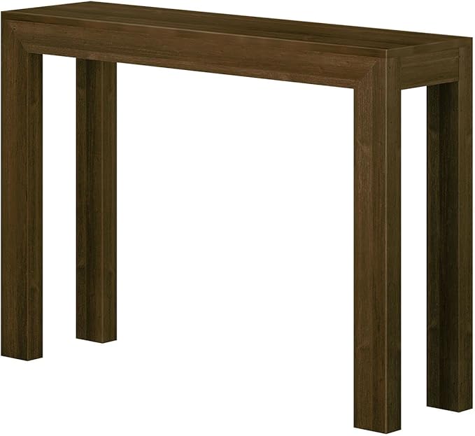 Plank+Beam Modern Solid Wood Console Table, 46.25 Inch, Sofa Table, Narrow Entryway Table for Hallway, Behind The Couch, Living Room, Foyer, Easy Assembly, Walnut