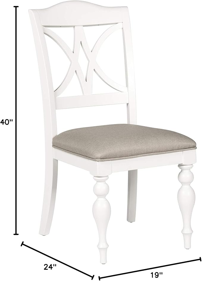 LIBERTY FURNITURE INDUSTRIES, INC. Summer House Slat Back Side Chair (RTA)-Set of 2