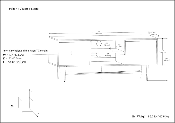 SIMPLIHOME Fallon SOLID MANGO WOOD 60 inch Wide Contemporary TV Media Stand in Natural For TVs up to 65 inches for the Living Room and Entertainment Center