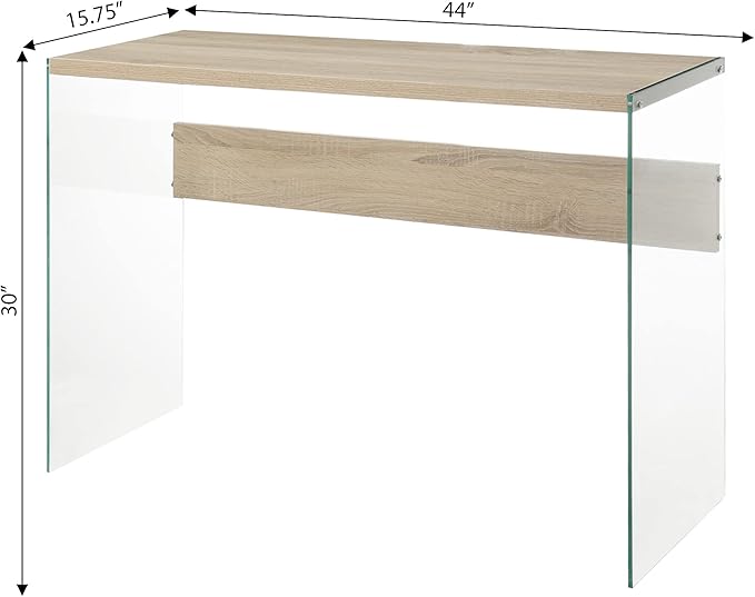 Convenience Concepts SoHo Console Table/Desk, Weathered White