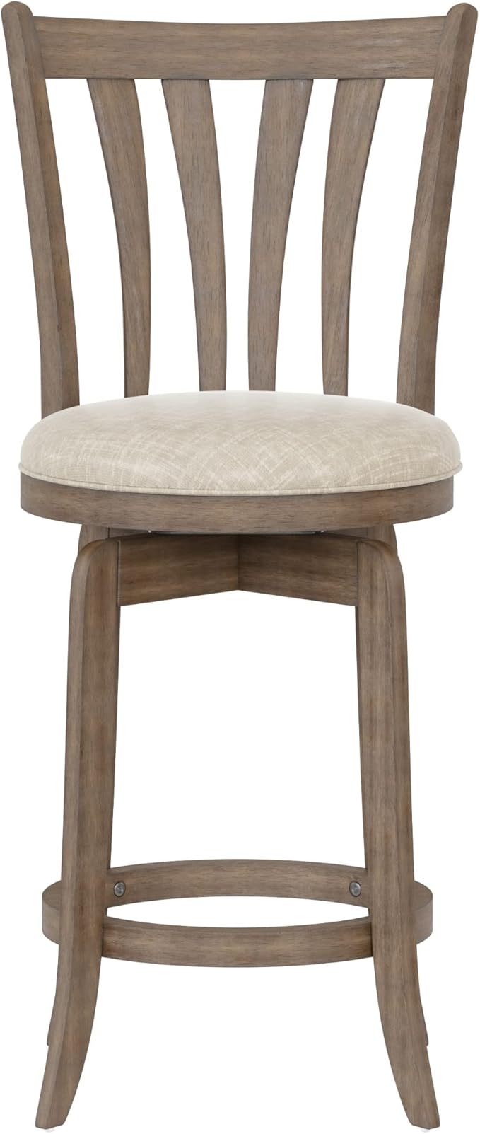 Hillsdale Savana Swivel Counter Height Stool, 29.5" High, Brown Gray