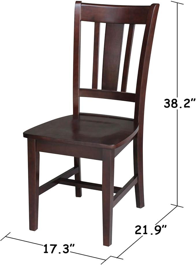 International Concepts San Remo Splat Back Chair, Java