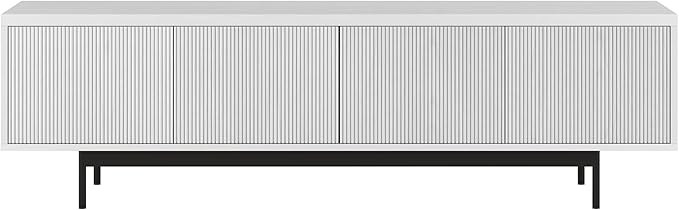 Henn&Hart Whitman, 70'' Rectangular TV Stand, White