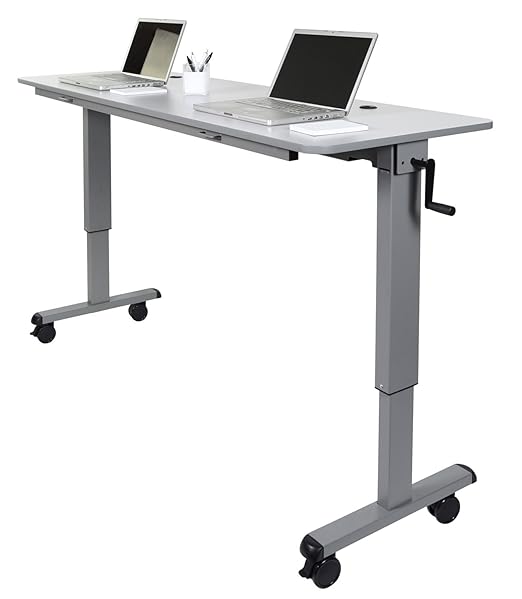 LUXOR STAND-NESTC-72 72" Adjustable Flip-Top Table Crank Handle