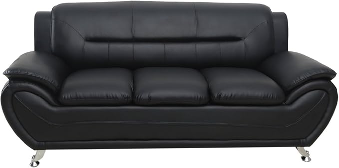 Container Furniture Direct Michael Sofa and Chair Set Black