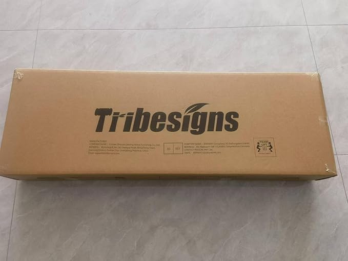 Tribesigns Executive Desk, 63” W x 31.5” D Large Office Desk, Modern Computer Desk Conference Table Meeting Room Table, Business Furniture for Home Office, White and Gold