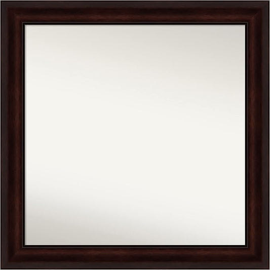 Amanti Art Silver Bathroom Mirror for Over Sink, 30x30 Classic Honey Silver Square Vanity Mirror, Large Casual Frame, Hangs Horizonally and Vertically, Bathroom Wall Decor, Non-Beveled Edge