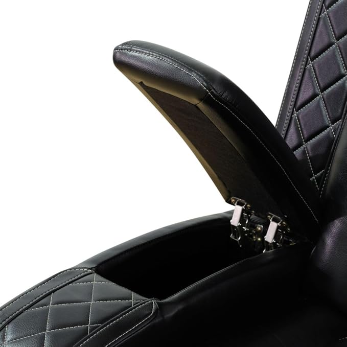 Electric Power Recliner Loveseat Set Living Room Furniture, Comfy Home Theater Breathing Leather Seating with USB 2.0 Charging Ports, LED Light Strips, Mid Console and Cupholders (Black)