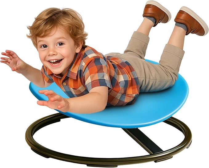 Spinning Chair for Autistic Kids, Sensory Chair for Kids Swivel Chair Training Body Coordination, Sit and Spin Toys for Toddlers with Autism & ADHD Autism Sensory Products Toys