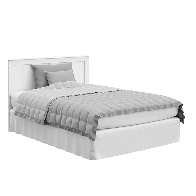 Graco Hadley All-in-One Convertible Crib & Changer (White) – GREENGUARD Gold Certified, Fits Standard Crib Mattress, Converts to Toddler Bed and Full Bed, 4 Adjustable Mattress Heights