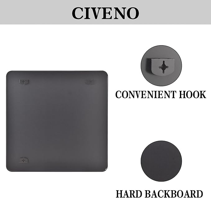 Black Bathroom Mirrors for Wall, 30"x30" Square Mirror, Rounded Corner Metal Frame Wall Mirror, Bathroom Vanity Mirror for Bedroom Living Room Entryway Horizontal Or Vertical Mounting