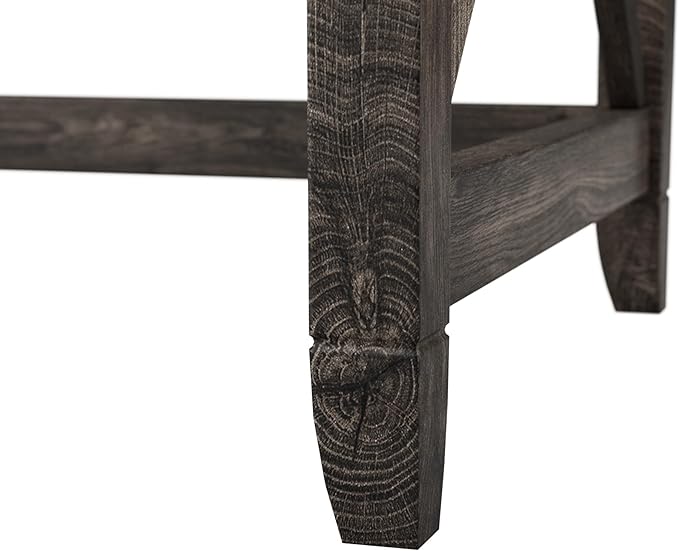 Bush Furniture Key West L Shaped Desk, 60-inch Modern Farmhouse Writing Desk for Home Office