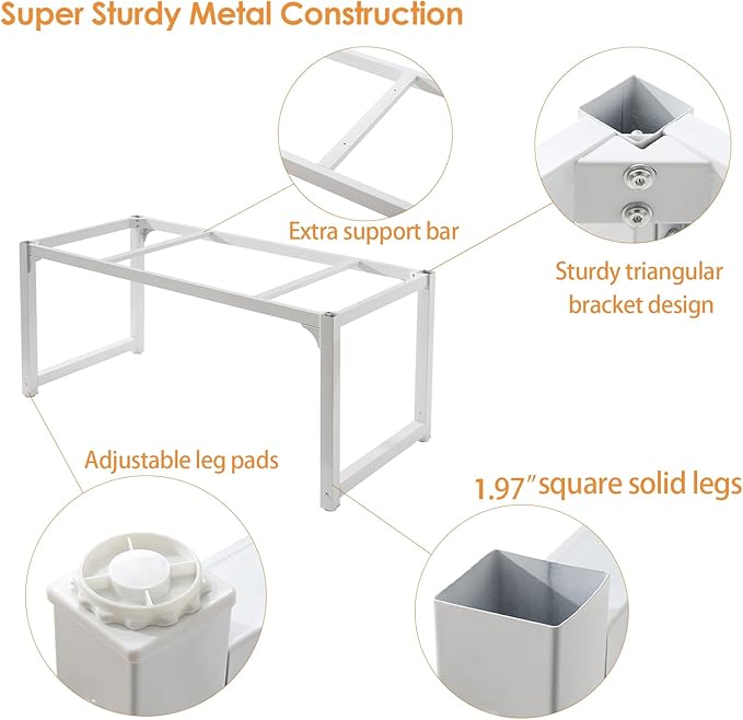 Large Computer Desk - 63 Inch Home Office Desks Study Student Writing Table Gaming Desk Wood Modern Simple Table with USB Ports, White
