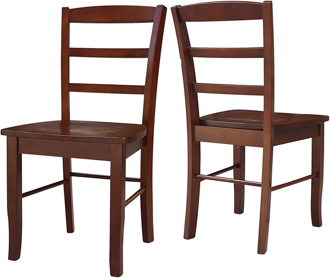 International Concepts Madrid Ladder Back Chair, Espresso