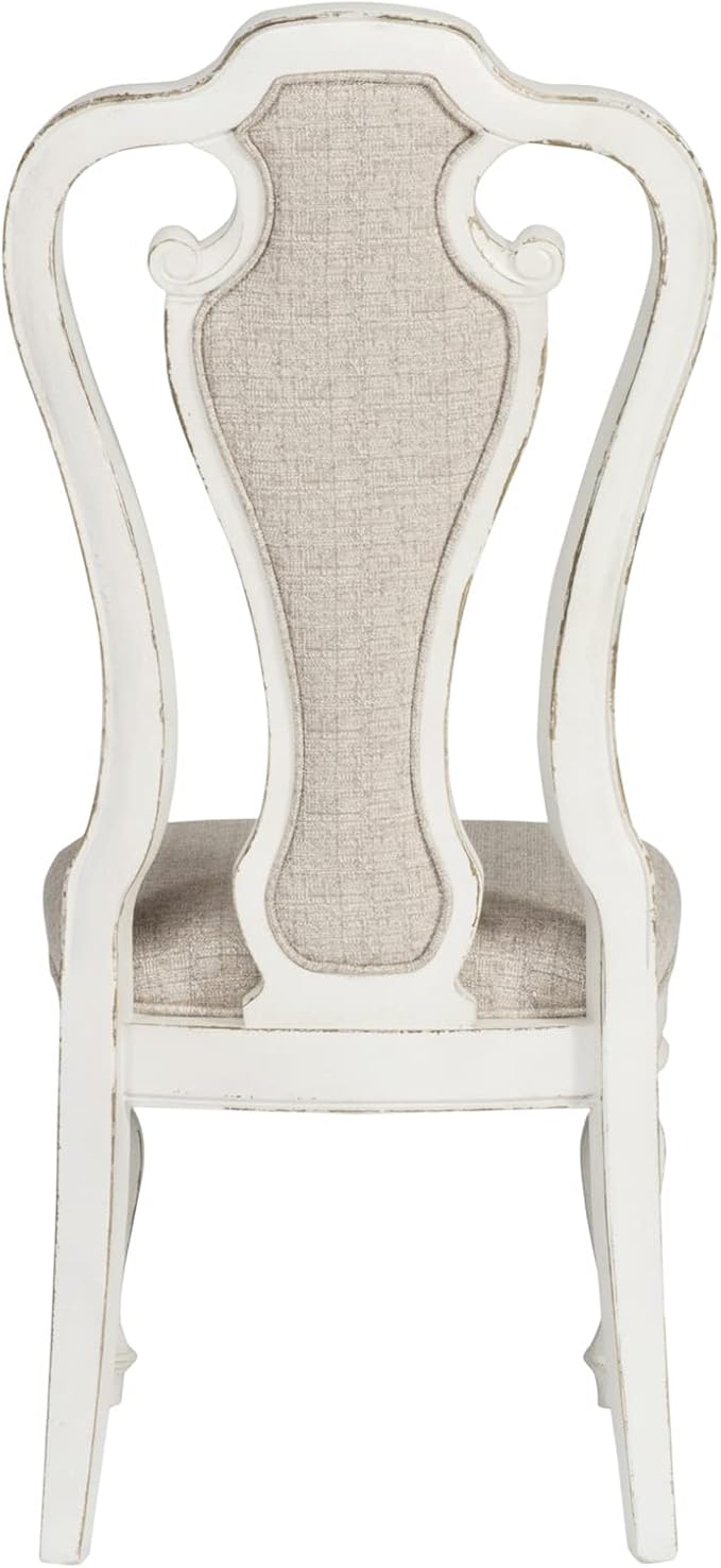 LIBERTY FURNITURE INDUSTRIES, INC. Magnolia Manor Opt 5 Piece Pedestal Table Set, Antique White, Width 42" x Depth 60" Height 30"