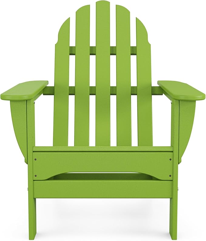 POLYWOOD AD5030LI Classic Folding Adirondack Chair, 29W x 35D x 34H, Lime