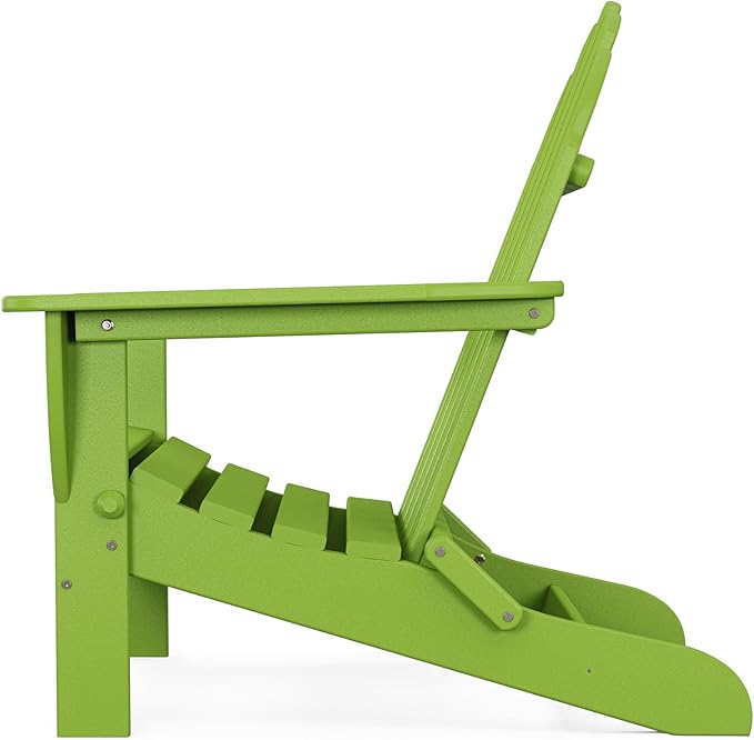 POLYWOOD AD5030LI Classic Folding Adirondack Chair, 29W x 35D x 34H, Lime
