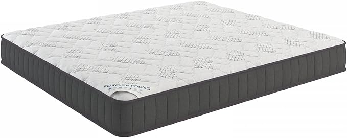 Ottomanson Queen 9" Hybrid Mattress - Medium-Firm Support - Made in USA - Individually Pocketed Coils & CertiPUR-US Foam - Fiberglass-Free - Bed in a Box