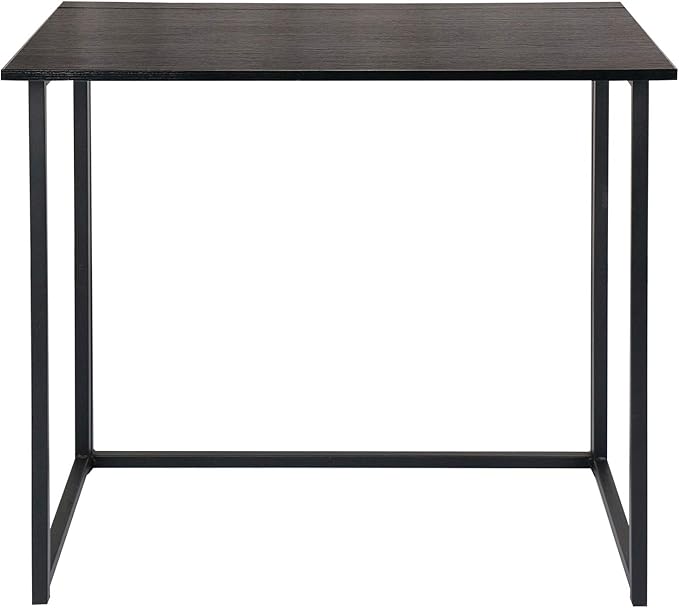Leopard Outdoor Products Folding Computer / Laptop Table for Small Spaces, Space-Saving Home Office / Writing Desk, Compact Study Reading Foldable Desk (Black)