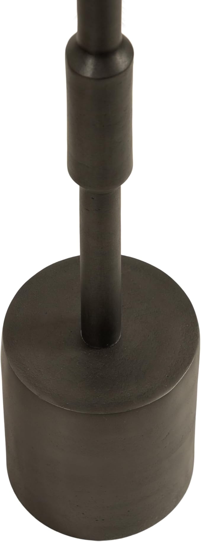 Kate and Laurel Truxton Modern Round Metal Drink Table, 9 x 9 x 22, Graphite, Industrial Cast Aluminum Pedestal Table for Use as Indoor Plant Stand or Living Room Decor