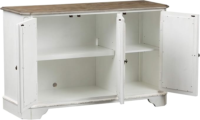 Liberty Furniture Industries Magnolia Manor TV Console, W51 x D18 x H32, White
