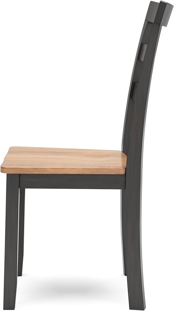 Signature Design by Ashley Gesthaven Solid Wood Frame Dining Chair, Set of 2, Natural/Brown
