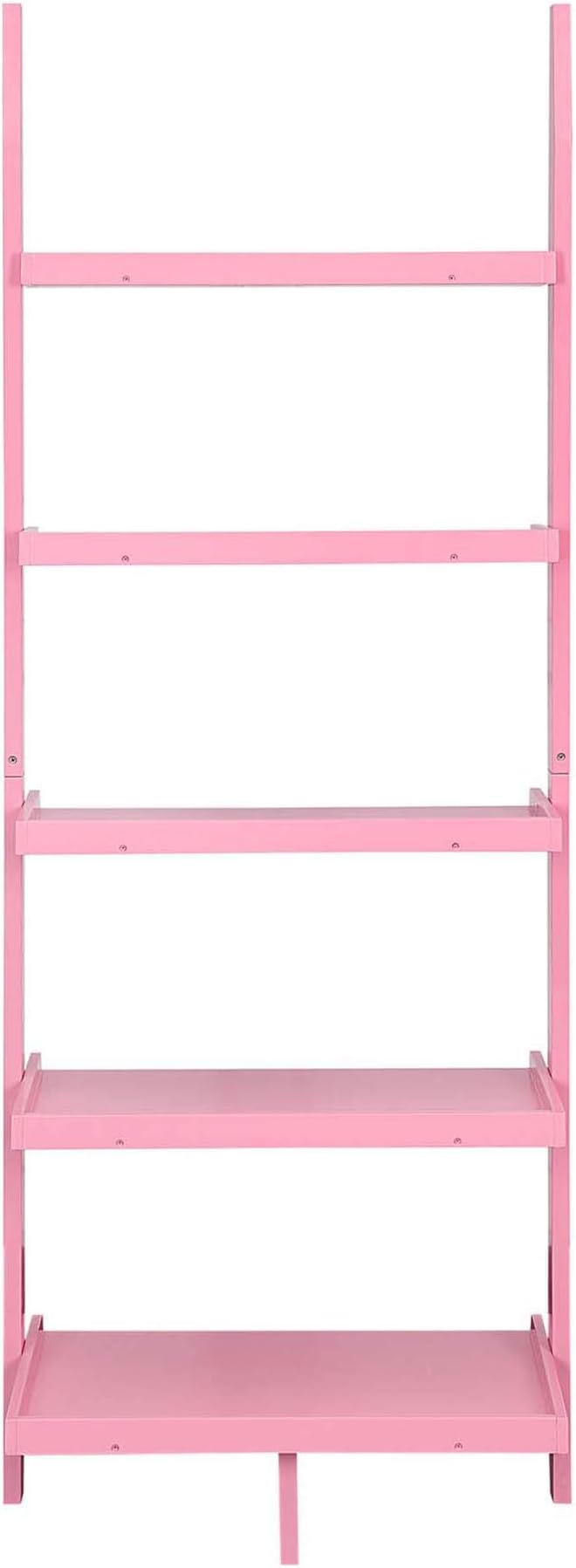 Convenience Concepts American Heritage Bookshelf Ladder, Light Pink