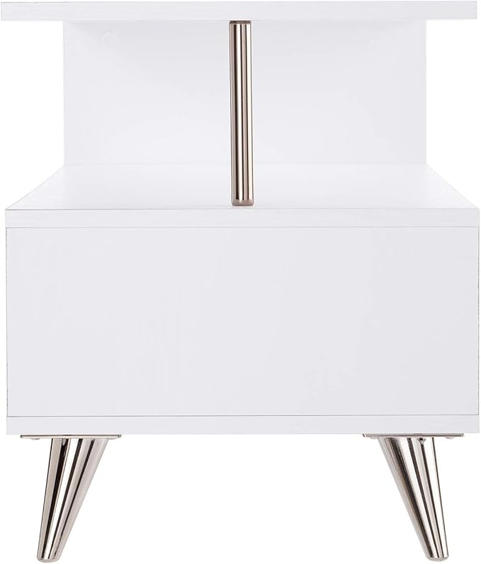 SEI Furniture Sills Low Profile TV Stand, White
