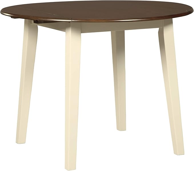 Signature Design by Ashley Woodanville Dining Room Table, Two-Tone White