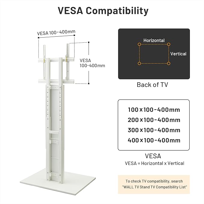WALL V2 Caster High Type | Minimalist Rolling TV Stand for 32–60 Inch | Satin Black | Portable, Space Saving, Height Adjustable, No Drill | for Living Room and Bedroom | Japanese Design & Engineering