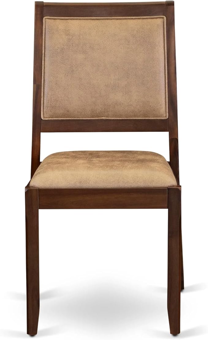 X12X2-008-28 - 13-Pc Dining Room Table Set includes an Extendable Rectangle Kitchen Table and 12 Stackable Polyester Fabric Dining Chairs, 39x120 Inch, Antique Walnut