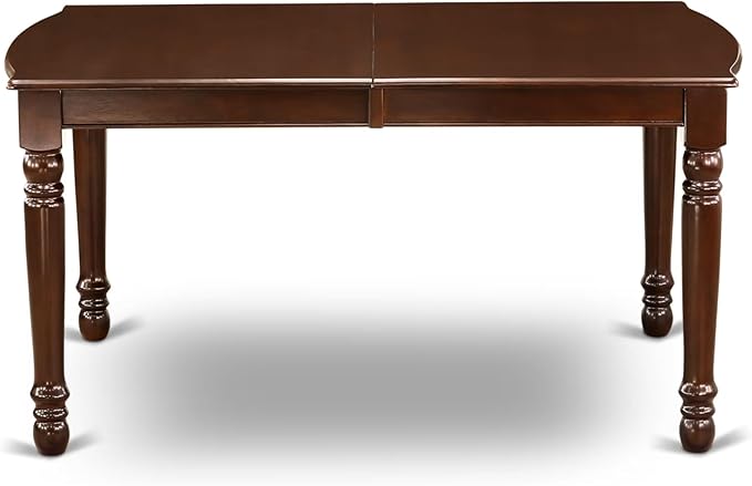 East West Furniture DOIP9-MAH-W 9 Piece Dining Room Furniture Set Includes a Rectangle Wooden Table with Butterfly Leaf and 8 Kitchen Dining Chairs, 42x78 Inch, Mahogany