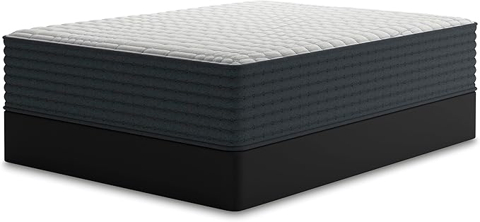 Signature Design by Ashley Hybrid 1400 14 Inch Extra Plush Gel Memory Foam Mattress with Edge Support for Pressure Relief, King, Fiberglass Free, Mattress in A Box