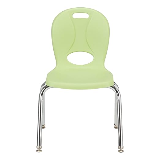 Learniture LNT-114-CSW-GA Learniture Structure Series School Chairs for Classroom, 14" Seat Height, Green Apple, Pack of 4