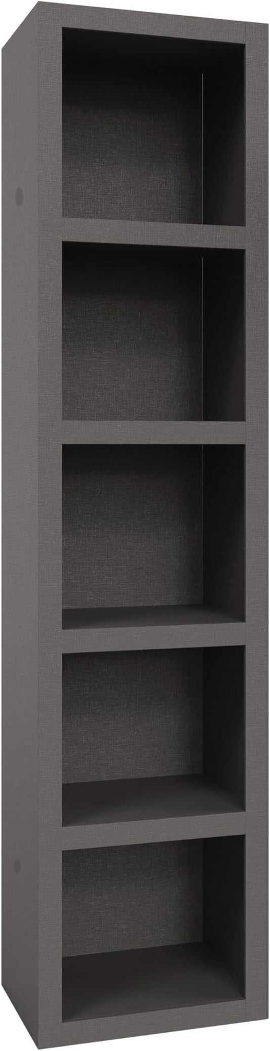 Oakland Living Dark Grey 91-in Tall Wooden Bookcase Shelf