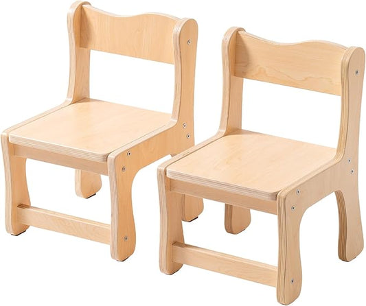 ROBUD Wooden Toddler Chair Wood, Kids Chair Set of 2, Sturdy Kids Chairs for Toddlers for Children Aged 3+, 250 Lbs Capacity Each Count