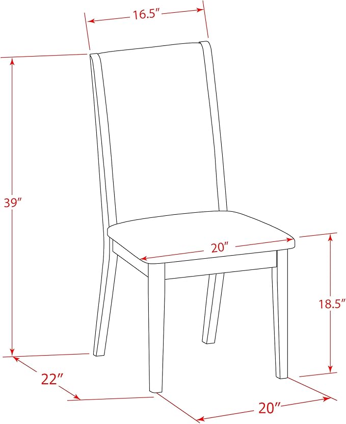 East West Furniture MZLA5-LWH-06 5 Piece Dining Table Set for 4 Includes a Rectangle Kitchen Table with Dropleaf and 4 Shitake Linen Fabric Parson Dining Chairs, 36x54 Inch, Linen White