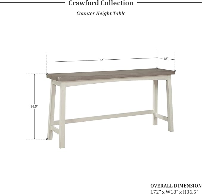 Lexicon Bar Table Set for 3, Small Kitchen Table Set Kitchen Island Table with 3 Saddle Bar Stools, 4 Piece Dining Table Set for Breakfast Nook, Living Room, Apartment, Counter Height, White/Coffee
