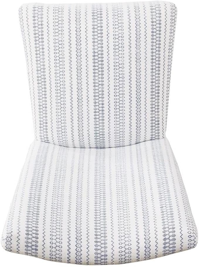 HomePop Classic Parsons Dining Chair -Blue Farmhouse Stripe (Set of 2)