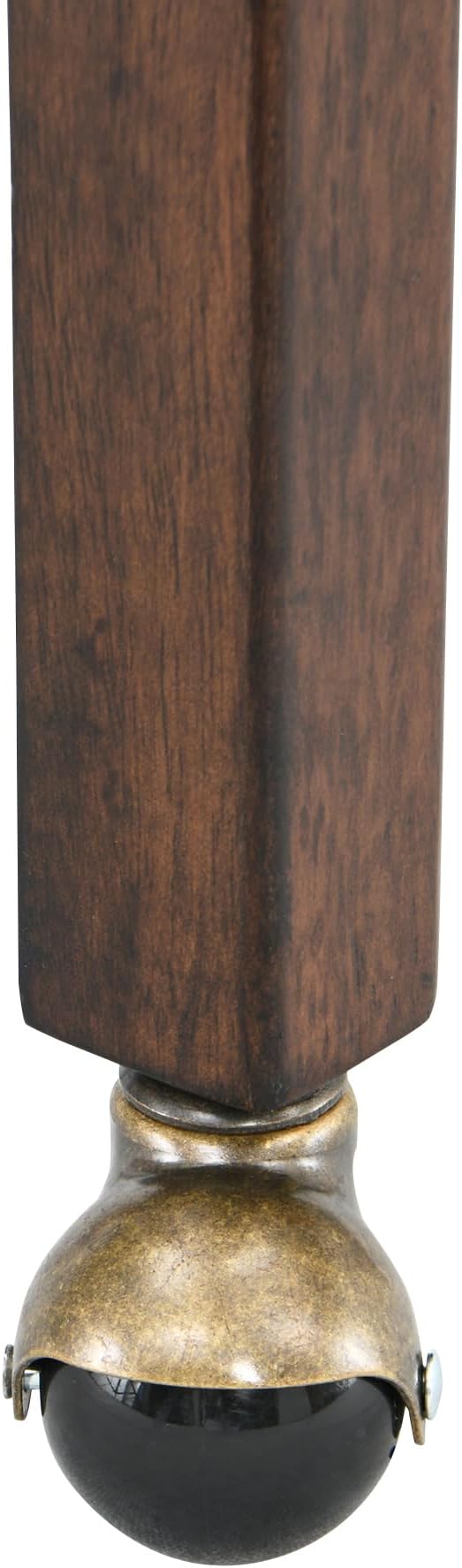 LEEMTORIG Large Dining Chairs with Casters and Arms, Rolling Dining Chairs with Wheels, Accent Wood Boss Caption's Chairs, 26" D x 25.2" W x 31.5" H, Cherry Legs & Dark Grey Fabric SY-1533-GY