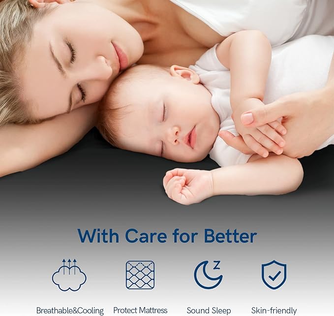 ELEMUSE Full Black Mattress Topper for Back Pain, Extra Thick Mattress Pad Cover, Plush Soft Pillowtop with Elastic Deep Pocket, Overfilled Down Alternative Filling