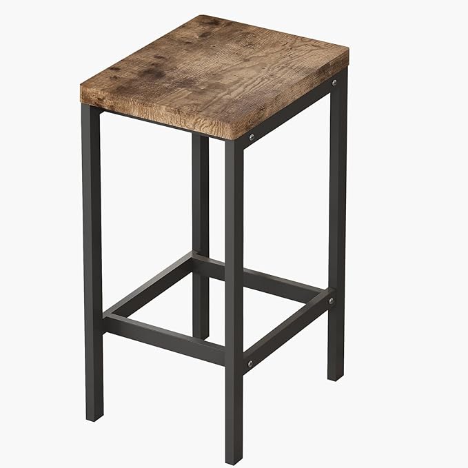 KEIKI 60.24” Long Bar High Top Dining Table and 3 Stools Chairs Set, Wood Behind Couch Sofa Counter Height Pub Furniture for Breakfast, Kitchen Living Party Room, Natural
