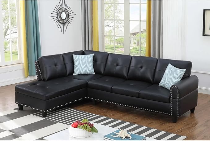 Halibur Sectional Sofa or Couch for Living Room, Apartment, Bedroom, Office