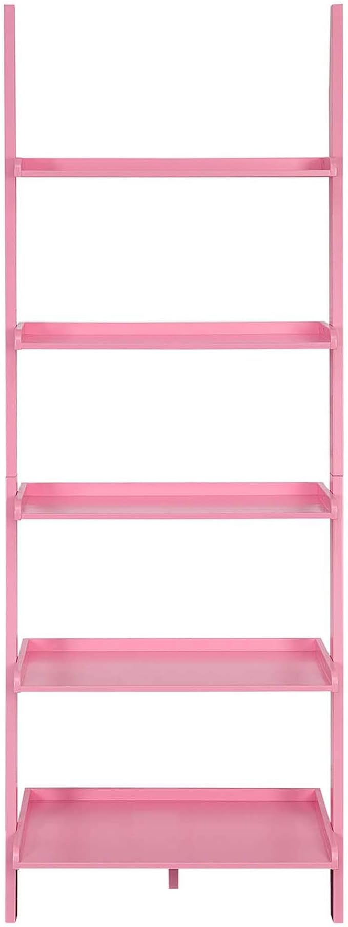 Convenience Concepts American Heritage Bookshelf Ladder, Light Pink