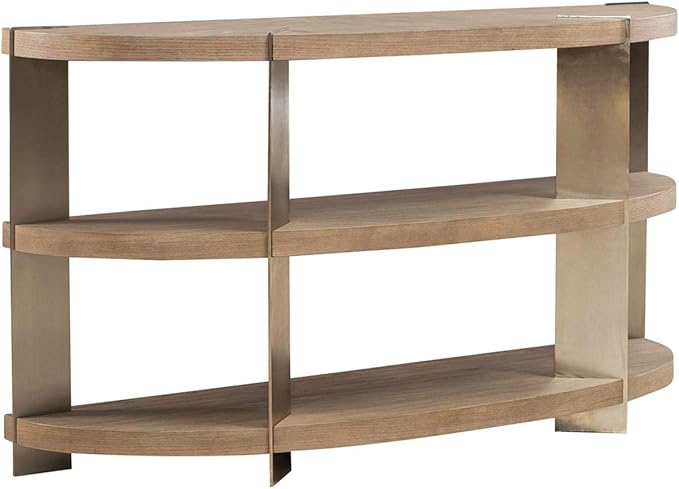 Liberty Furniture Harlow Living Room Sofa Table - Sandstone & Satin Nickel