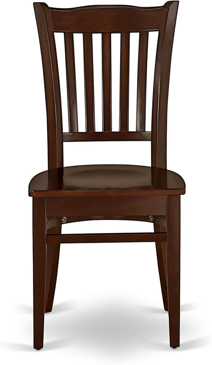 East West Furniture NDGR3-MAH-W 3 Piece Modern Dining Table Set Contains a Rectangle Wooden Table with Dropleaf and 2 Kitchen Dining Chairs, 30x48 Inch, Mahogany